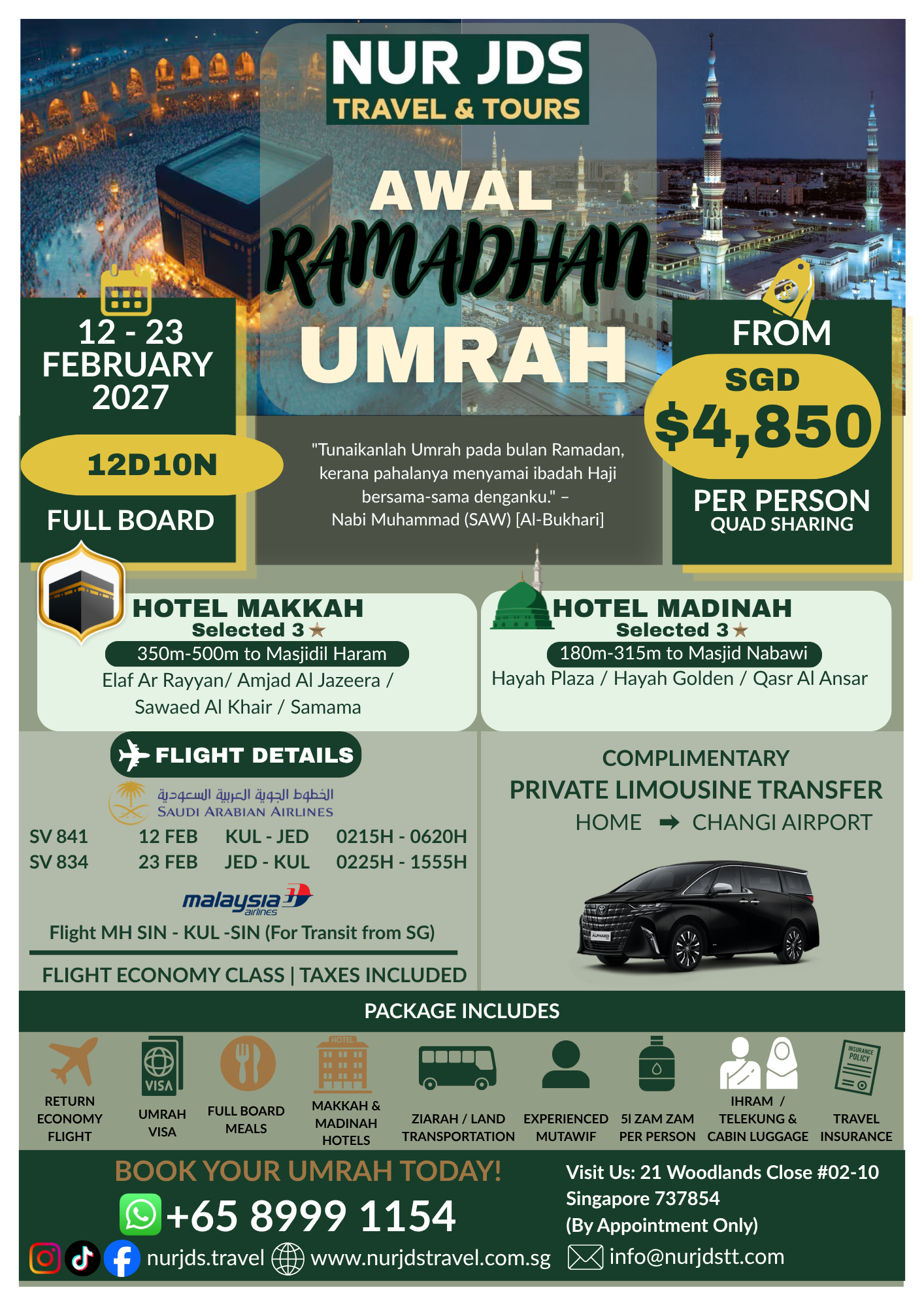 Awal Ramadan Umrah Package 2027