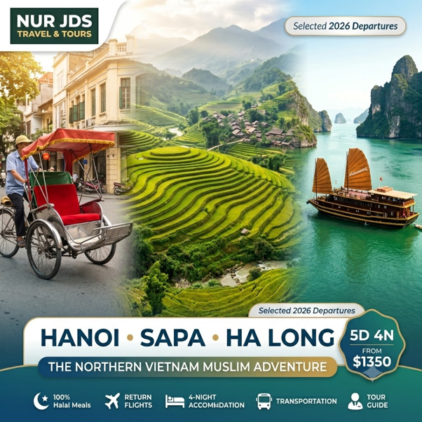 Hanoi Sapa Halong Nur JDS Muslim Tour