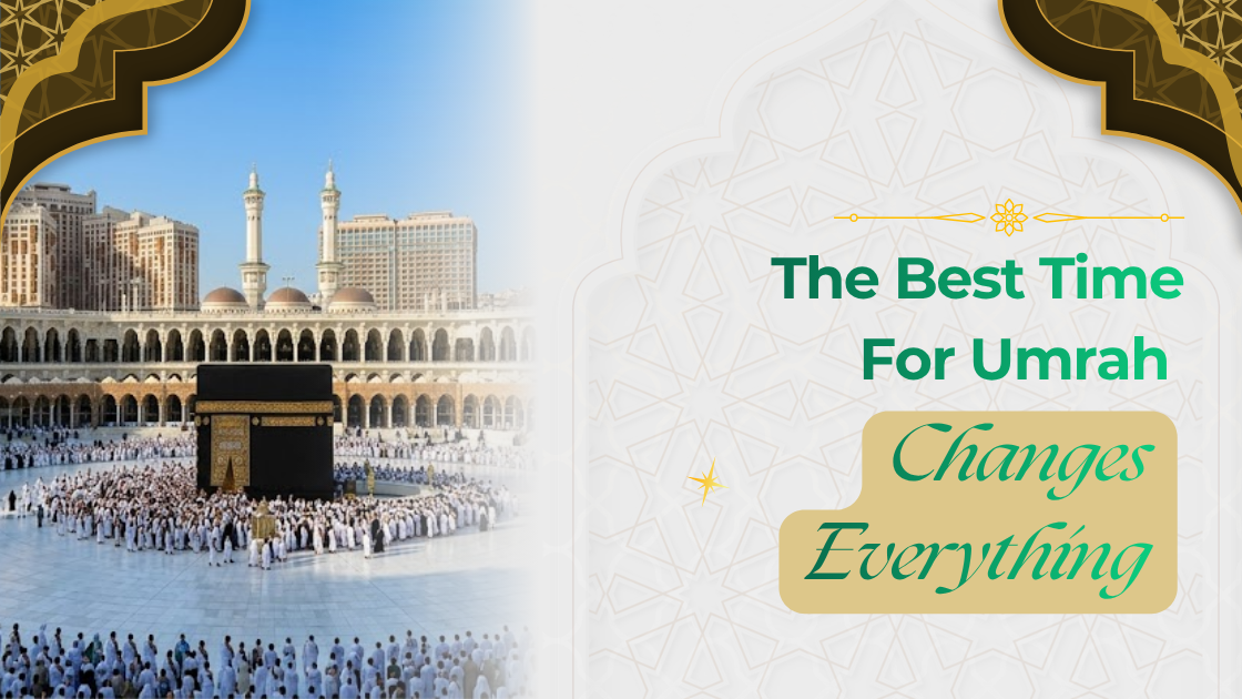 Pilgrims performing Umrah in Makkah during a peaceful season with comfortable weather conditions